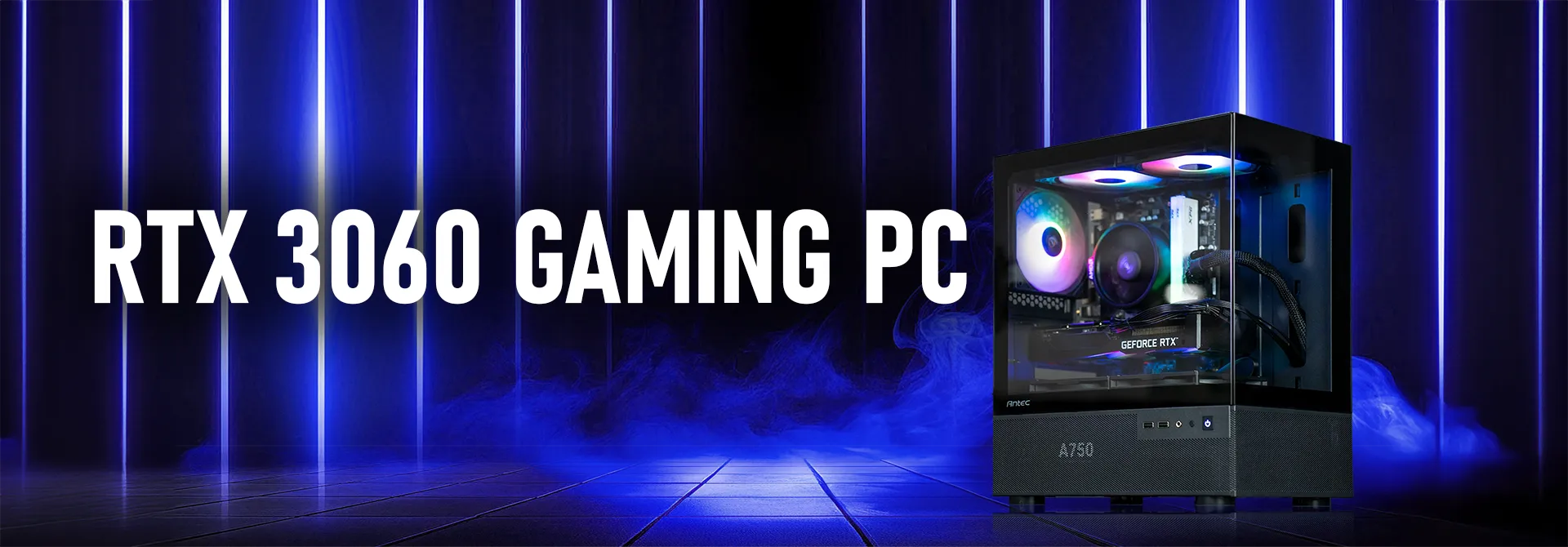 TechFast RTX 3060 Gaming PC: Intel Core i3 12100F